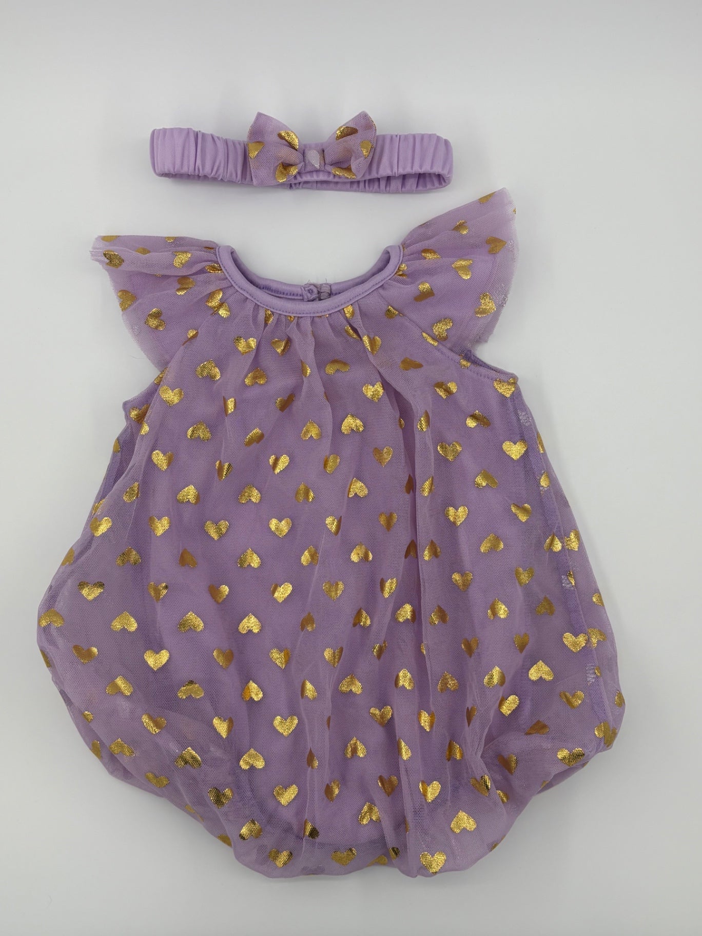 Rococo Baby Dress 0-3m Lavender