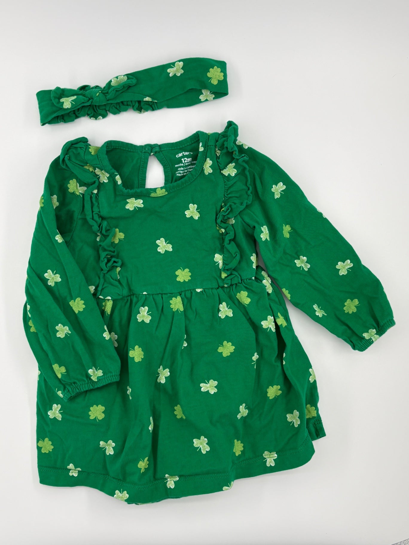 Carter's Baby Dress 9-12m Green