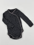 Carter’s Baby Bodysuit Preemie Black with white dots