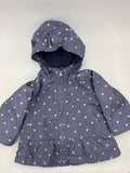 OshKosh B’gosh Baby Coat 9-12m Blue with white polka dots