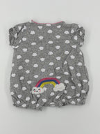 Carter’s Baby Romper Newborn Grey