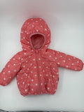 Joe Fresh Baby Coat 3-6m Pink with white polka dots