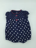 Carter's Baby Romper 0-3m Navy blue and white
