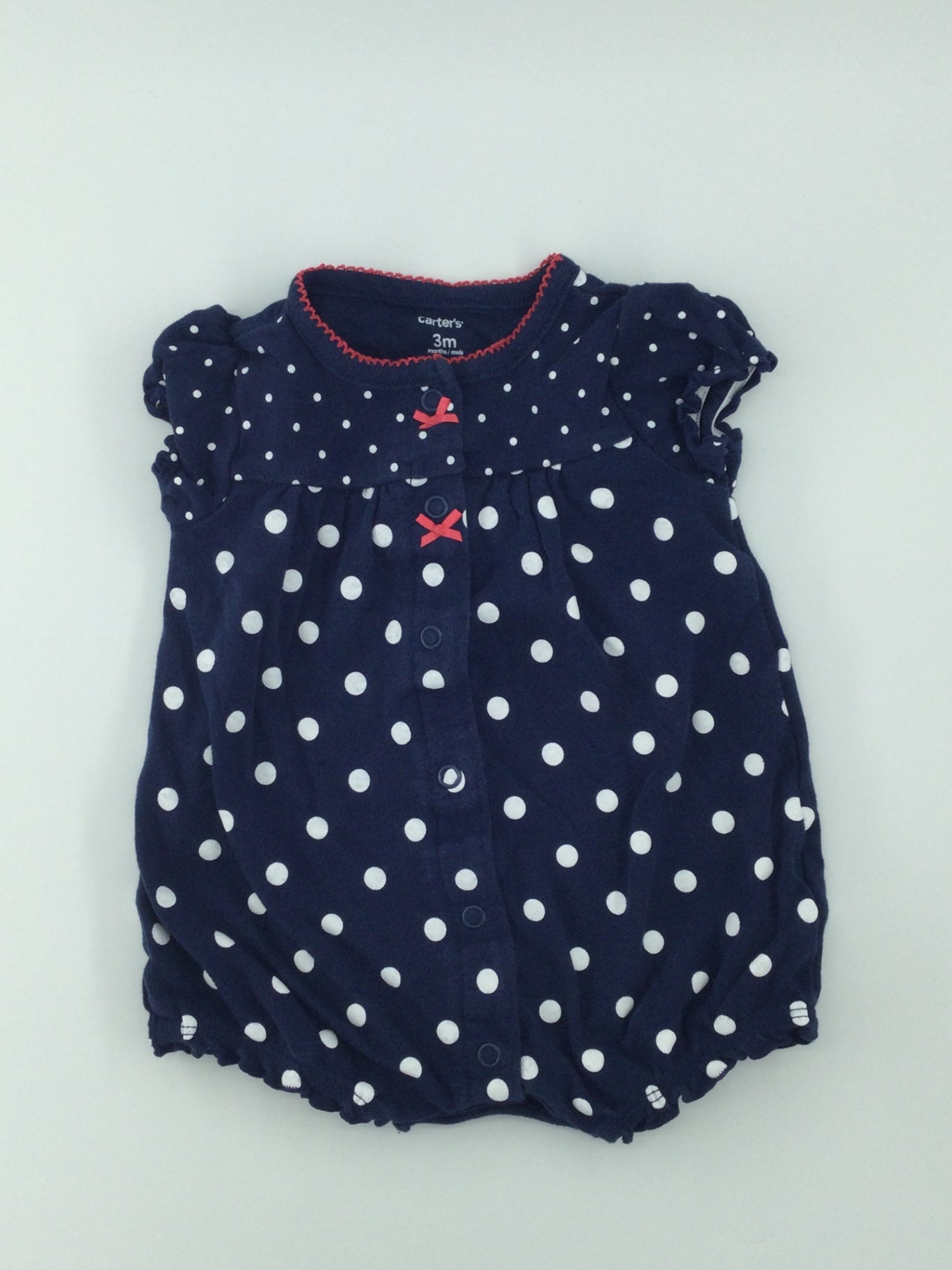 Carter's Baby Romper 0-3m Navy blue and white