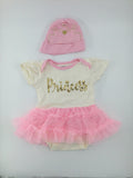 Gerber Baby Dress 0-3m Cream and Pink