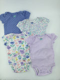 Carter's Baby Bodysuit 0-3m White with multicolor floral pattern