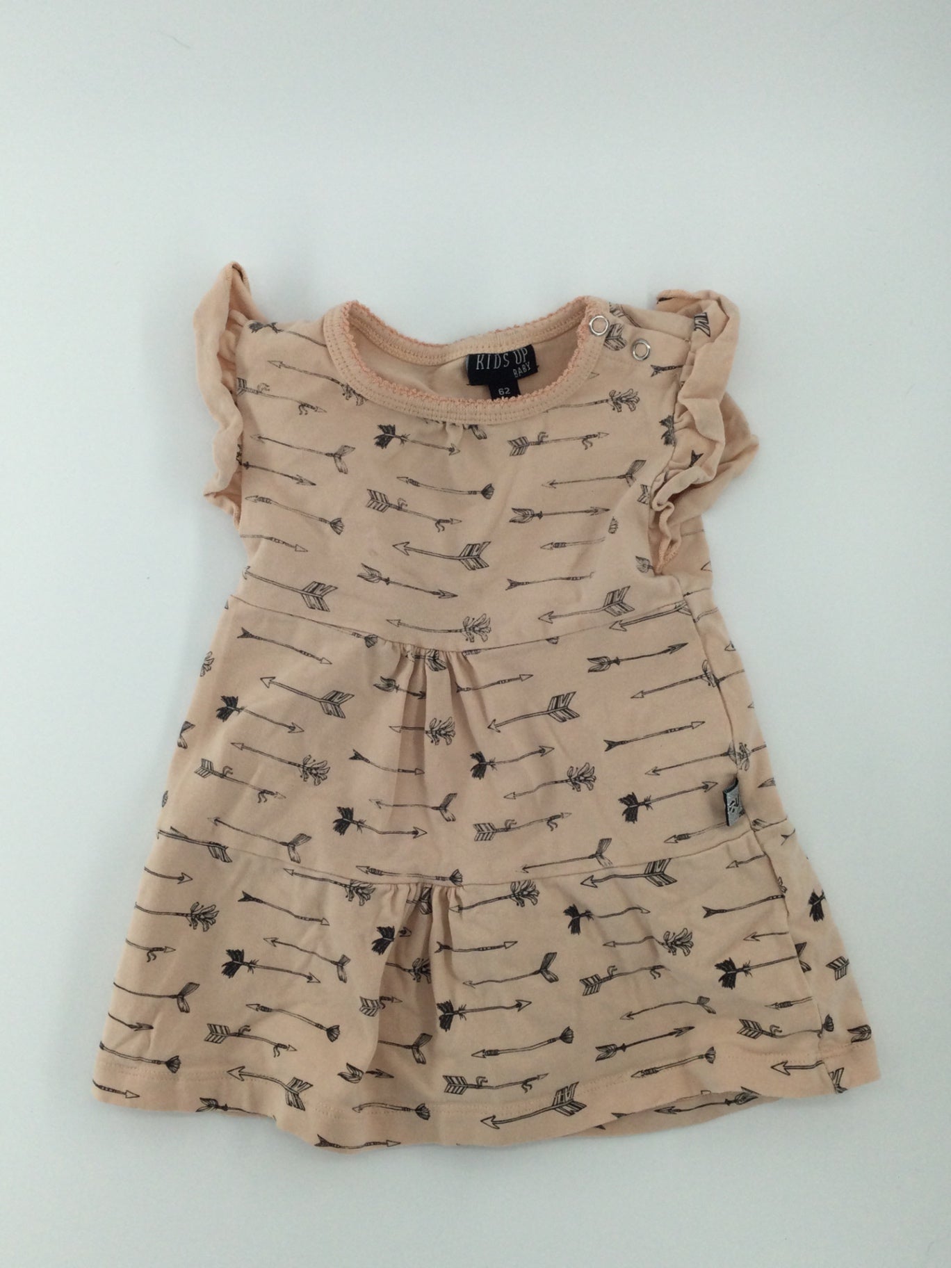 KIDS UP BABY Baby Dress 3-6m Peach