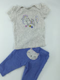 Child of Mine Baby Outfit Gray and Blue
