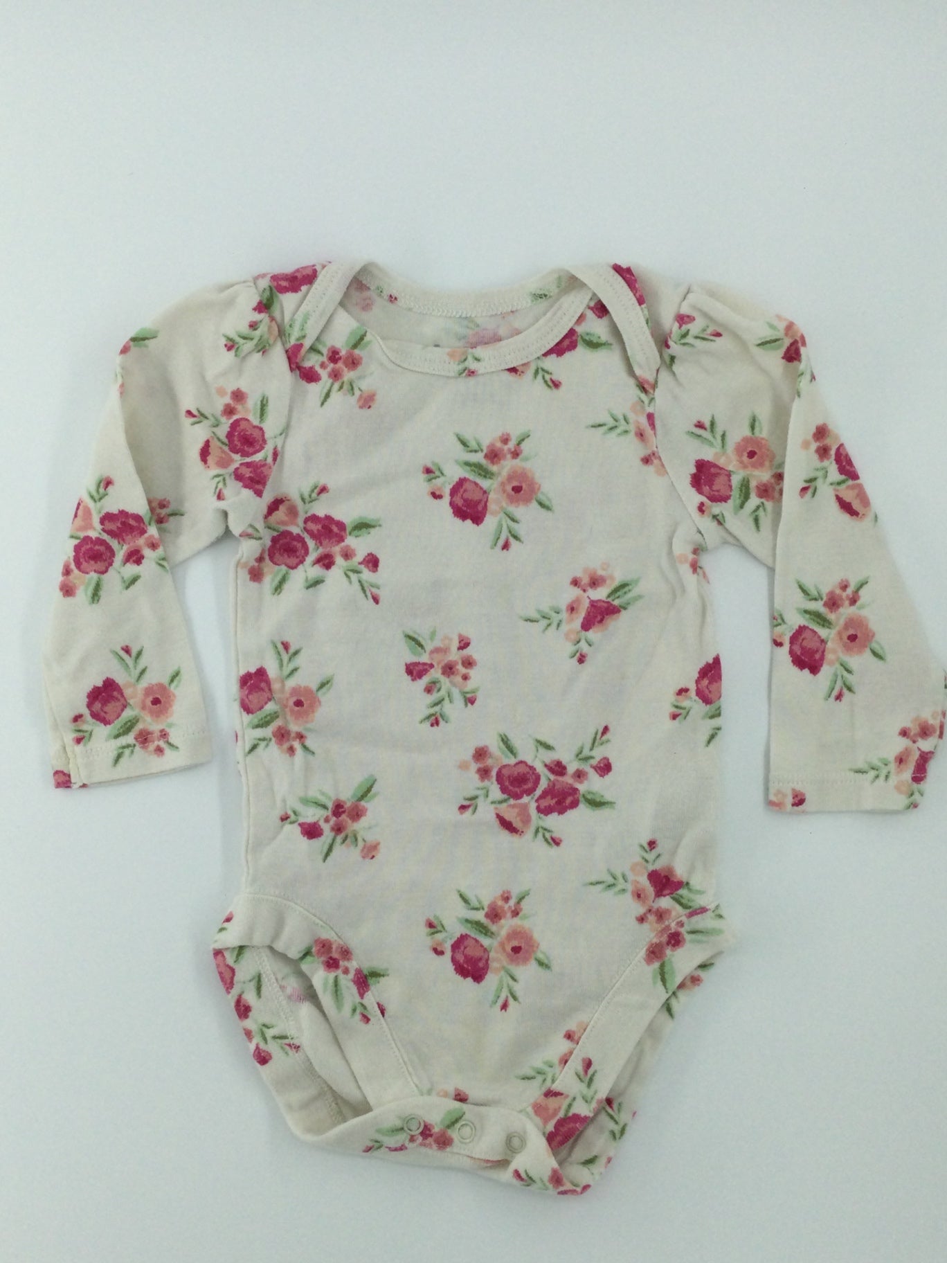 Bundles Baby Place Baby Bodysuit 3-6m Cream with Pink and Green