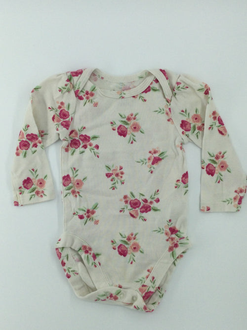 Bundles Baby Place Baby Bodysuit 3-6m Cream with Pink and Green