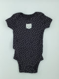 Carter’s Baby Bodysuit 3-6m Black with white polka dots