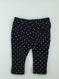 Joe Fresh Baby Pants 3-6m Black with white polka dots