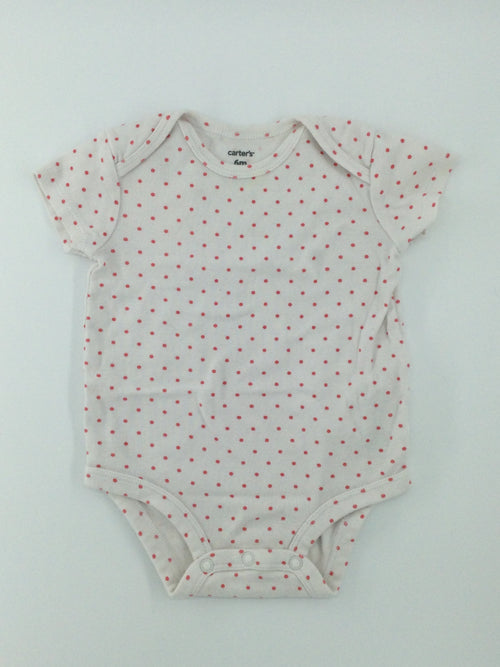 Carter's Baby Bodysuit 3-6m White with Red Dots