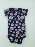 Gerber Baby Bodysuit 3-6m Navy Blue with White and Pink