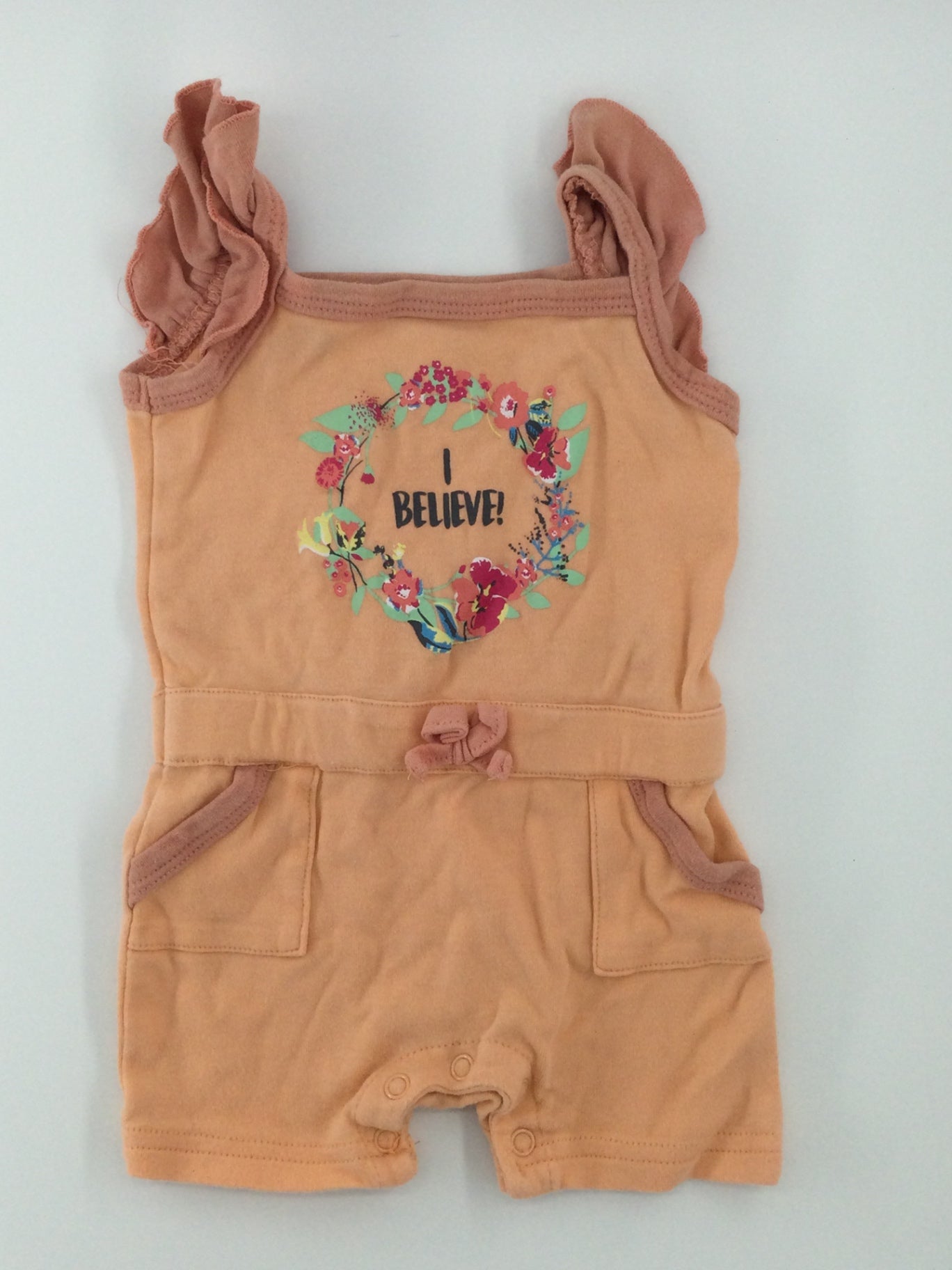 Snugabye Baby Romper 3-6m Orange