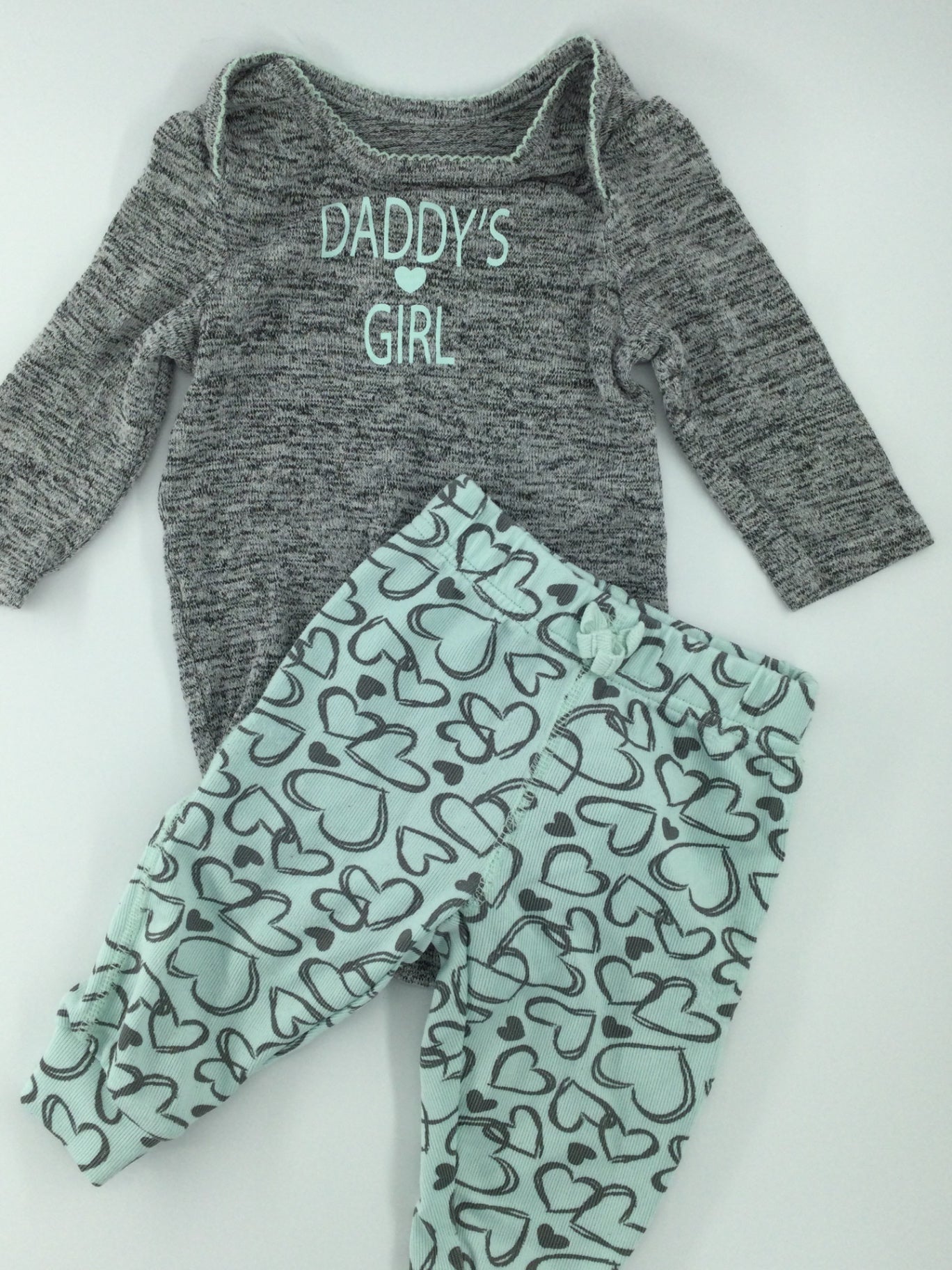 George Baby Outfit 3-6m Grey and Blue