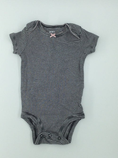 Carter's Baby Bodysuit 3-6m Black and White