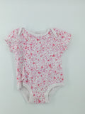 Rococo Baby Romper 3-6m White and pink