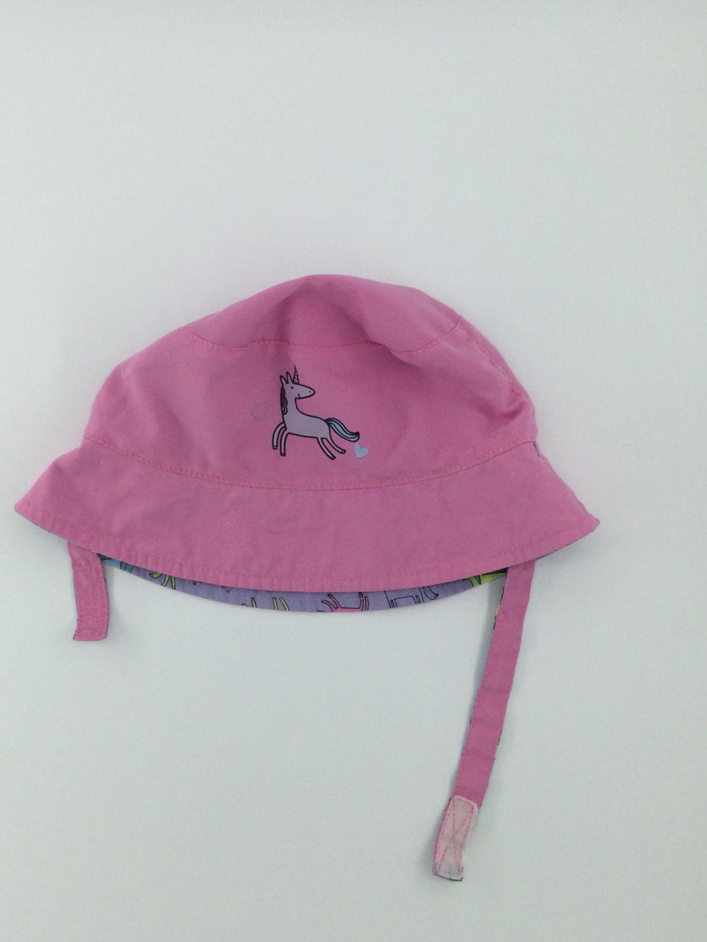 George Baby Sun Hat 0-12m Reversible with Unicorns