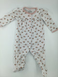 Carter’s Baby Sleeper 6-9m White w/ Pink Floral
