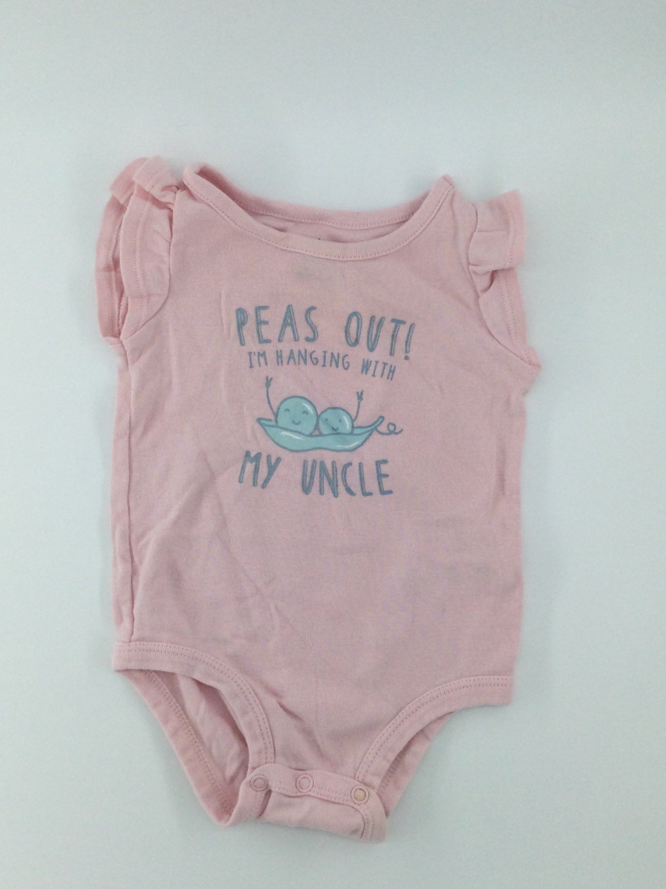 Carter’s Baby Bodysuit 6-9m Pink Peas Out!