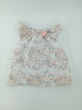 René Rofé Baby Baby Shirt 6-9m White w/ Floral Design