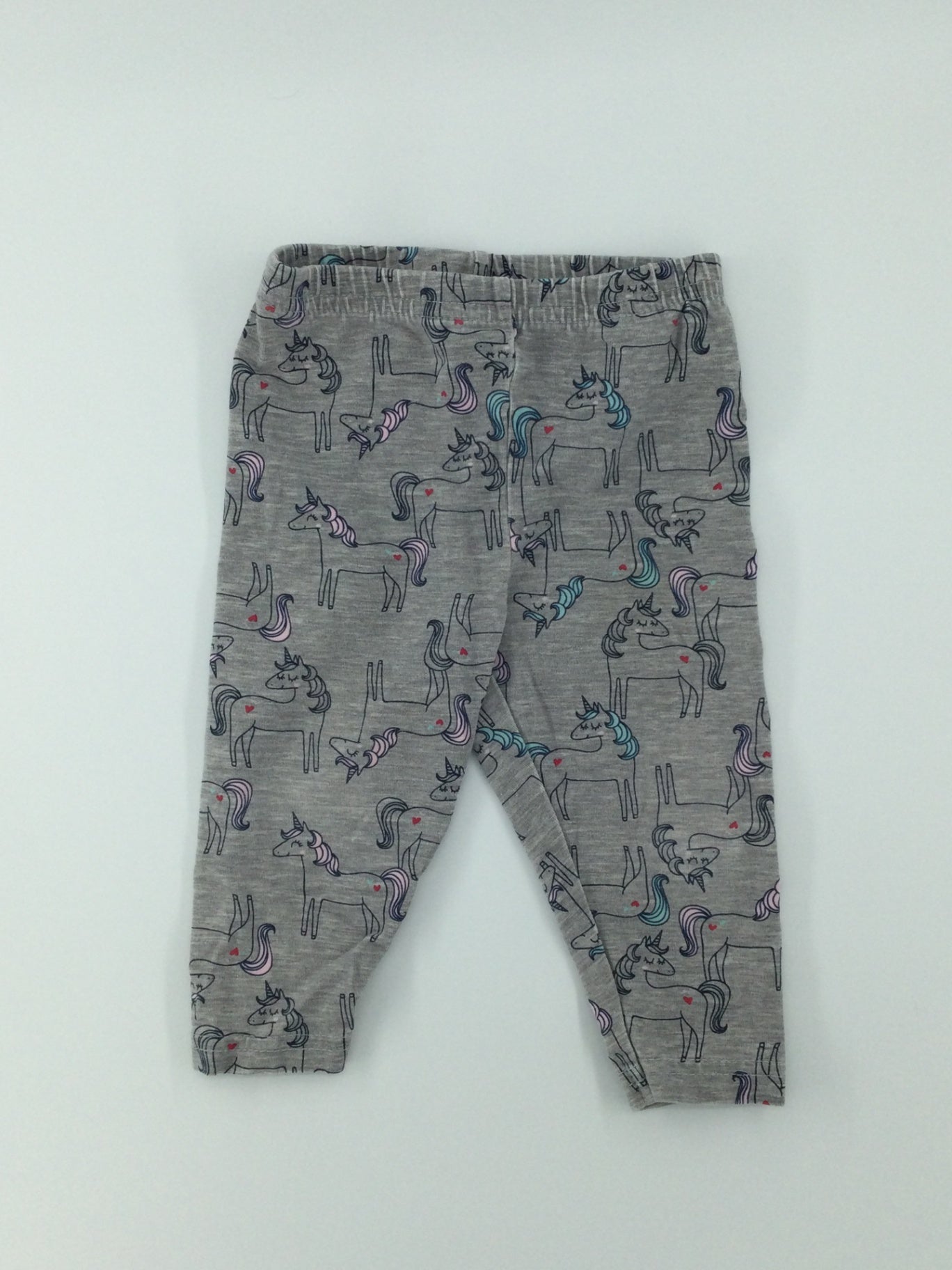 Carter’s Baby Pants 6-9m Gray w/ Unicorns