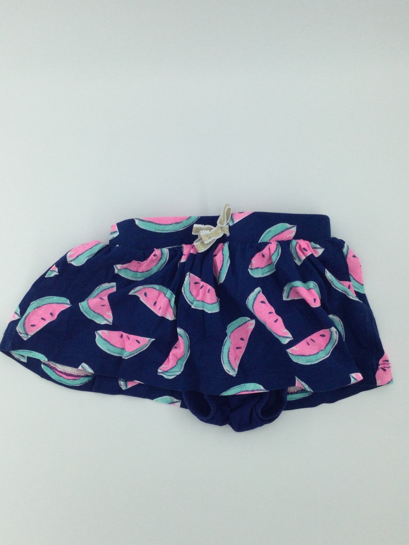 OshKosh B'gosh Baby Skort 6-9m Navy Blue w/ Watermelons