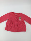 Just One You Baby Sweater 6-9m Pink w/ Monkey