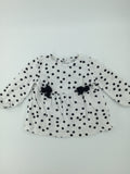 Carter’s Baby Shirt 6-9m White w/ Polka Dots