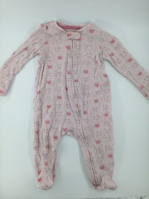 Baby GAP Baby Sleeper 6-9m Pink w/ Bears