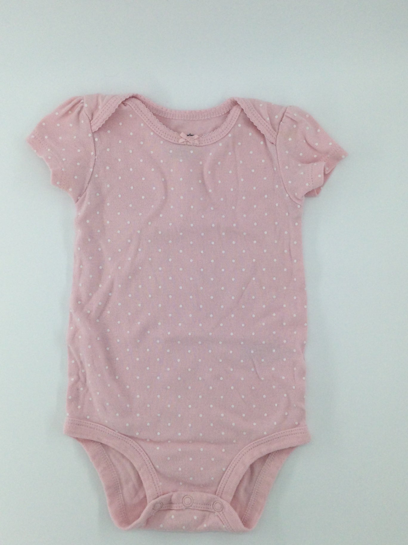 Carter’s Baby Bodysuit 6-9m Pink w/ Polka Dots