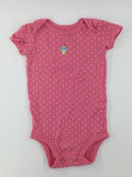 Carter's Baby Bodysuit 6-9m Pink Polka Dot w/ Ice Cream Cone