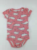 Carter's Baby Bodysuit 6-9m Pink w/ Whales