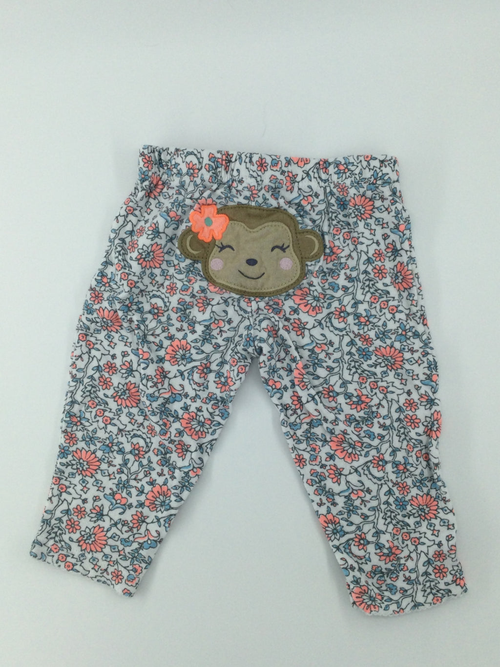 Carter’s Baby Pants 6-9m Floral w/ Monkey