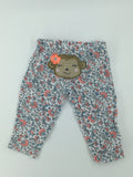 Carter’s Baby Pants 6-9m Floral w/ Monkey