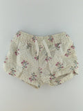 Carter’s Baby Shorts 9-12m Cream w/ floral pattern