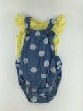 Carter’s Baby Romper 9-12m Yellow and Blue w/ Polka Dots