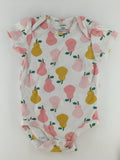 Carter's Baby Bodysuit 9-12m White w/ Pear Print