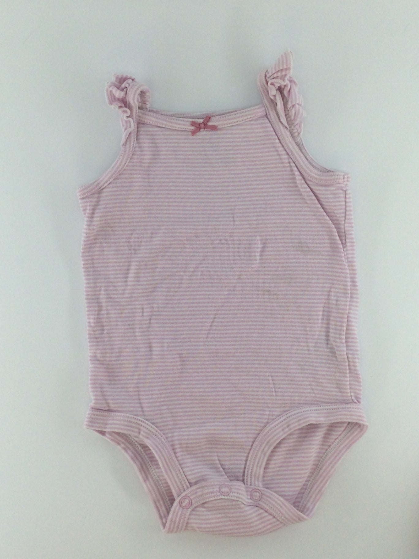 Carter’s Baby Bodysuit 9-12m Pink and white stripes