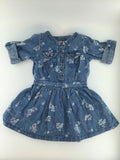 Genuine Kids Baby Dress 9-12m Blue Floral