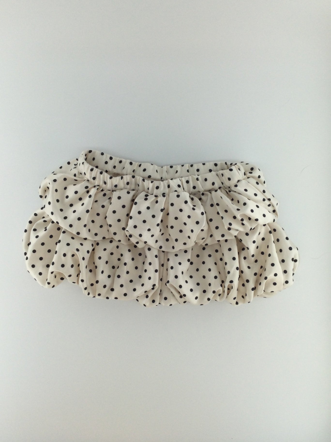 Joe Fresh Baby Skirt 6-12m White w/ black polka dots