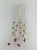 Gymboree Baby Baby Tights 6-12m Cream w/ Mouse Print