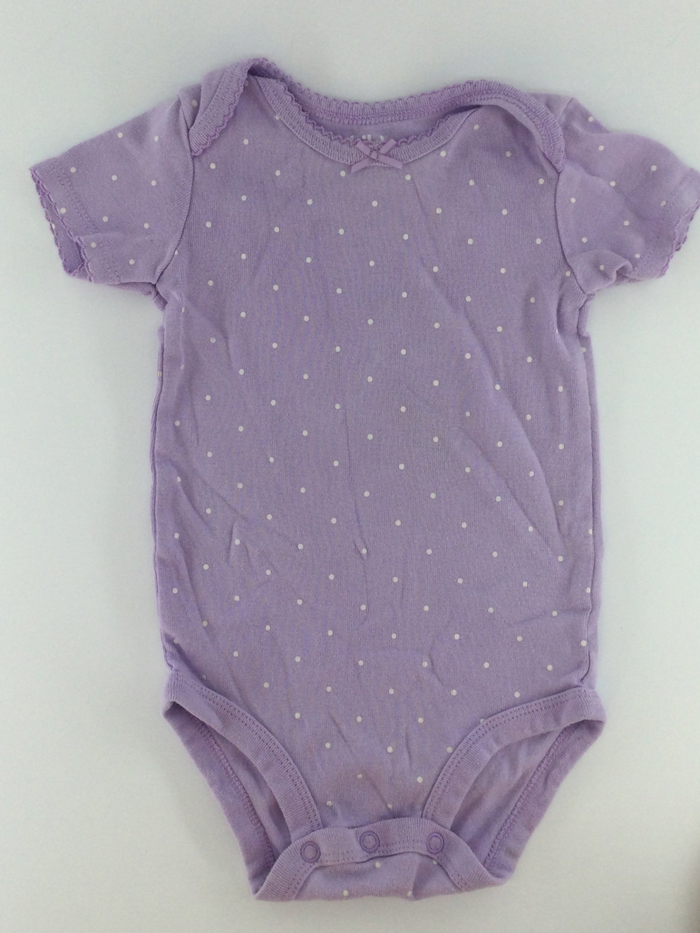 Carter’s Baby Bodysuit 9-12m Lavender Polka Dot