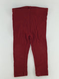 Petit Lem Baby Pants 6-12m Red