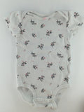 Carter’s Baby Bodysuit 9-12m White w/ Floral Print