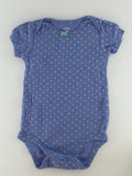 Carter's Baby Bodysuit 9-12m Blue w/ Polka Dots