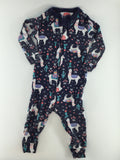 Baby GAP Baby Sleeper 6-12m Navy blue w/ Llamas