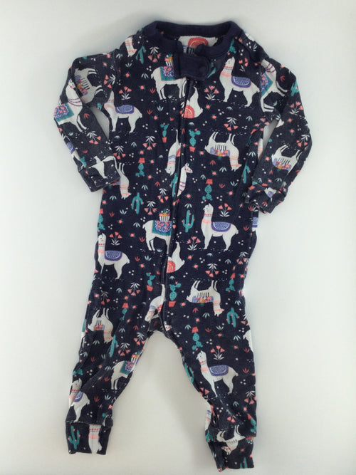 Baby GAP Baby Sleeper 6-12m Navy blue w/ Llamas