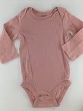 Carter's Baby Bodysuit 9-12m Pink w/ White Stripes